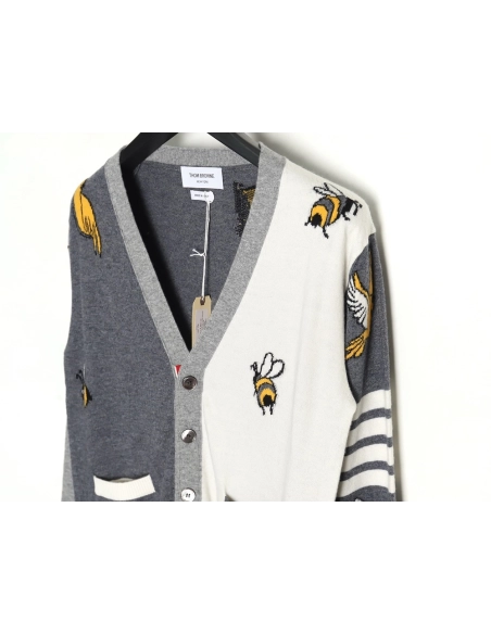 Thom Browne Bee Cardigan Sweater,Thom Browne