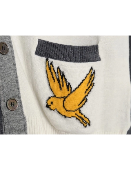 Thom Browne Bee Cardigan Sweater,Thom Browne