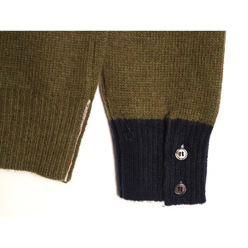 Thom Browne Color-block Wool Crewneck Sweater TSK2,Thom Browne