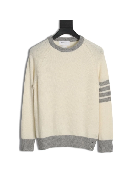 Thom Browne Color-block Wool Crewneck Sweater,Thom Browne