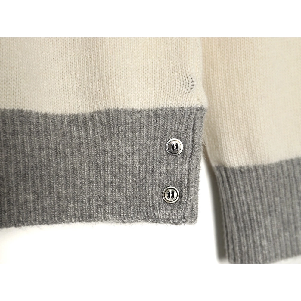 Thom Browne Color-block Wool Crewneck Sweater,Thom Browne