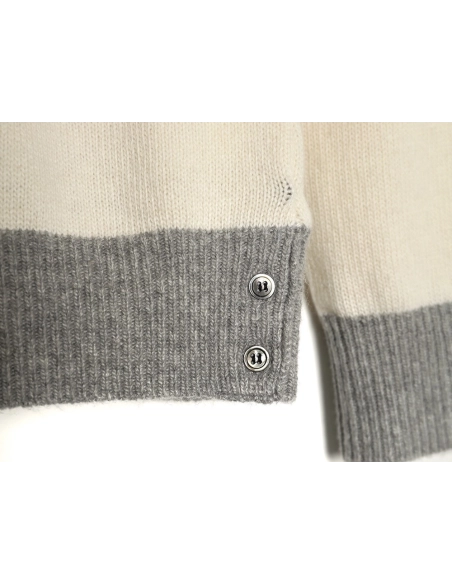 Thom Browne Color-block Wool Crewneck Sweater,Thom Browne