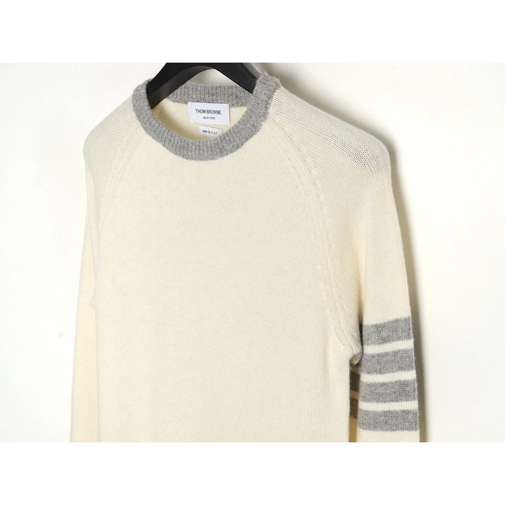 Thom Browne Color-block Wool Crewneck Sweater,Thom Browne