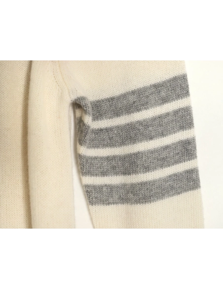 Thom Browne Color-block Wool Crewneck Sweater,Thom Browne