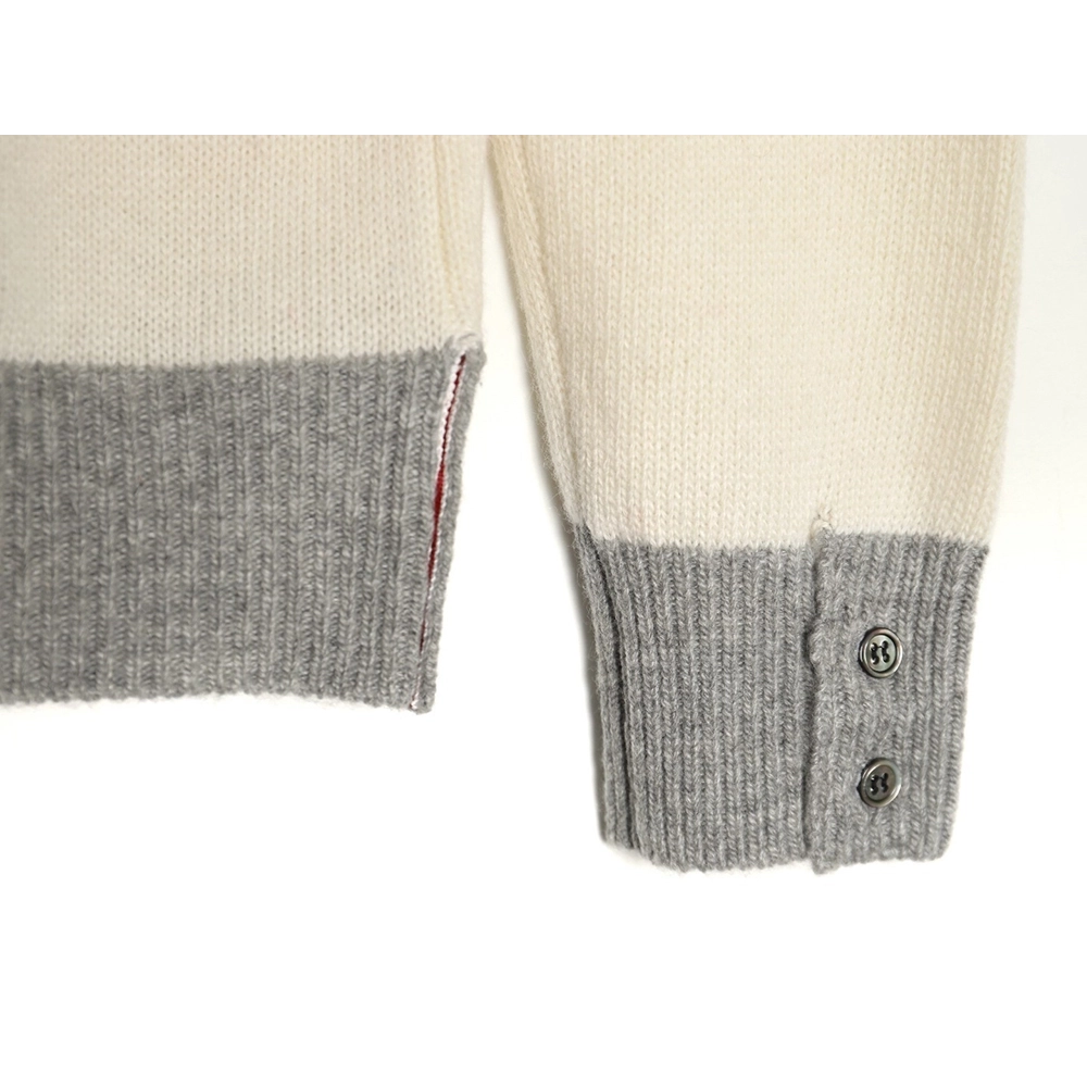 Thom Browne Color-block Wool Crewneck Sweater,Thom Browne