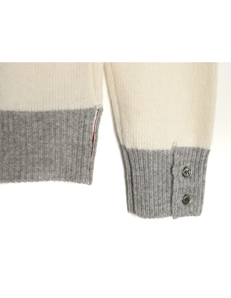 Thom Browne Color-block Wool Crewneck Sweater,Thom Browne
