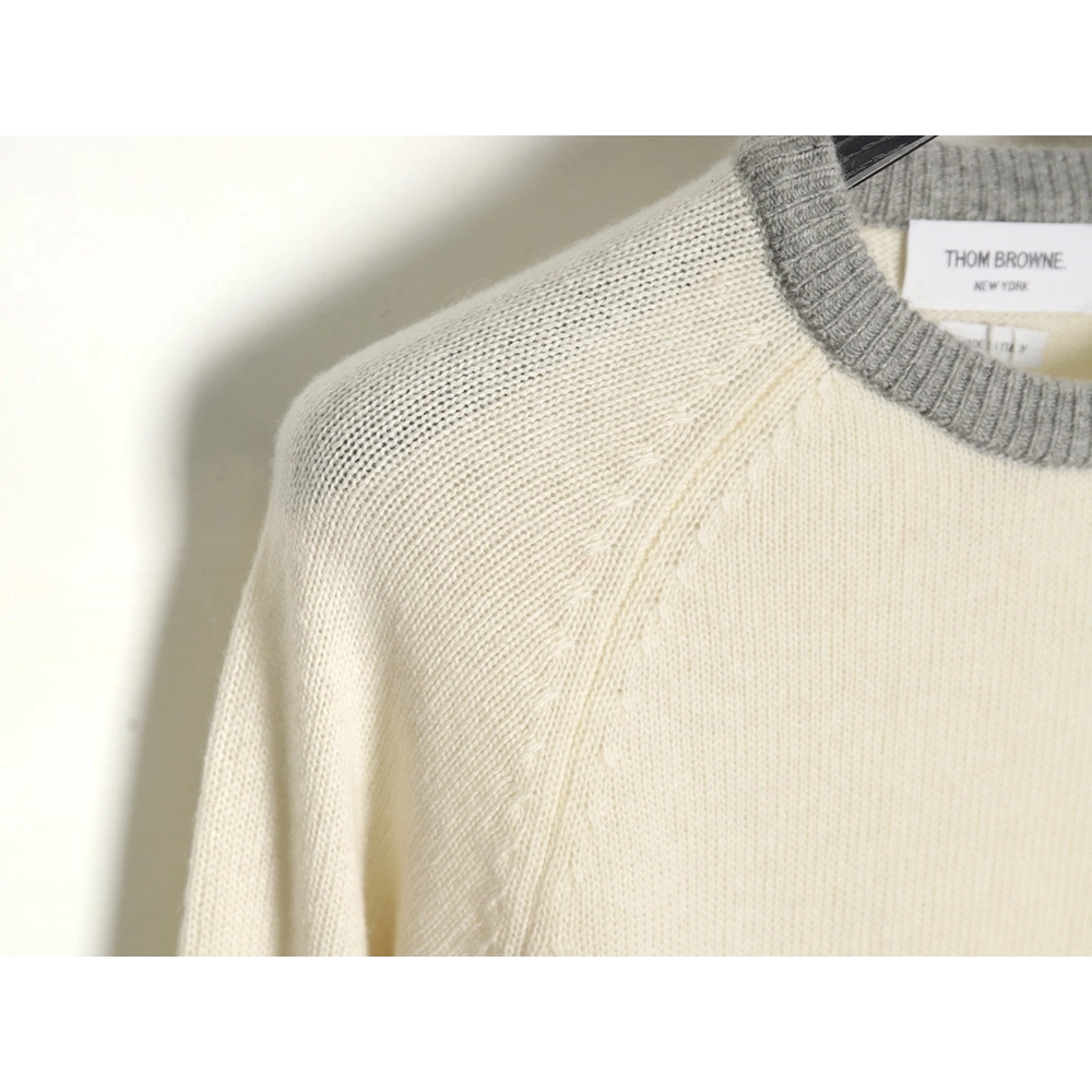 Thom Browne Color-block Wool Crewneck Sweater,Thom Browne