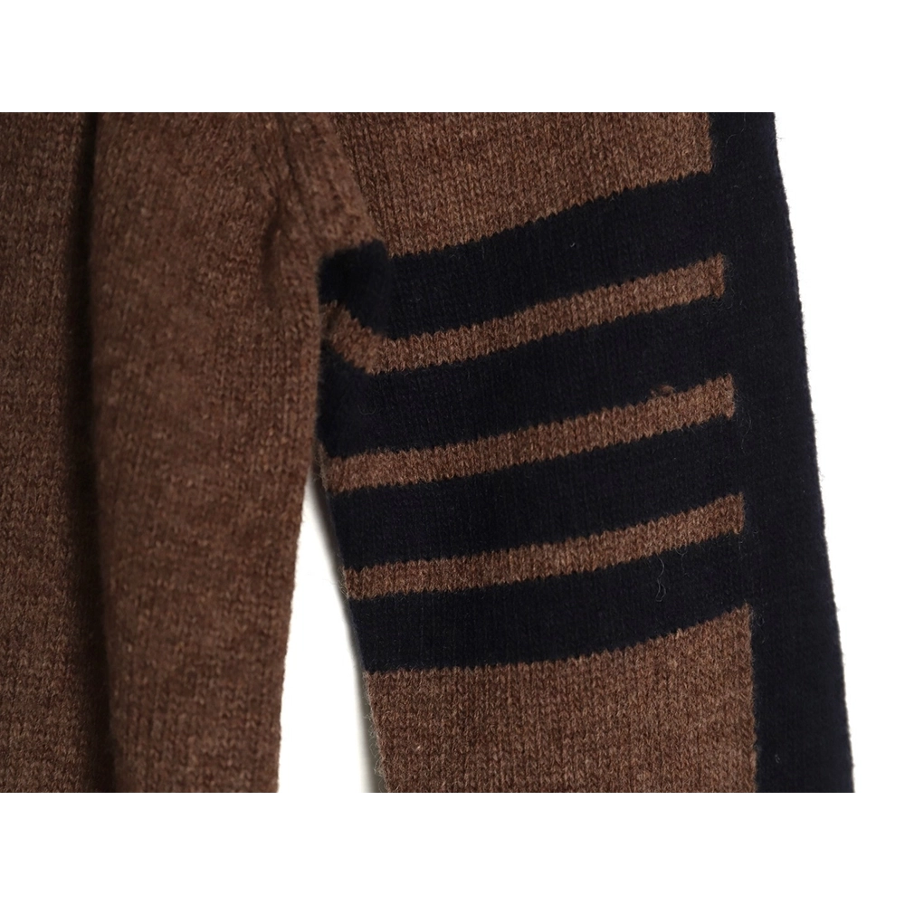 Thom Browne color-blocked wool collar sweater TSK1,Thom Browne