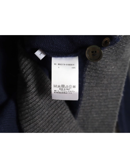 Thom Browne color-blocked wool collar sweater,Thom Browne