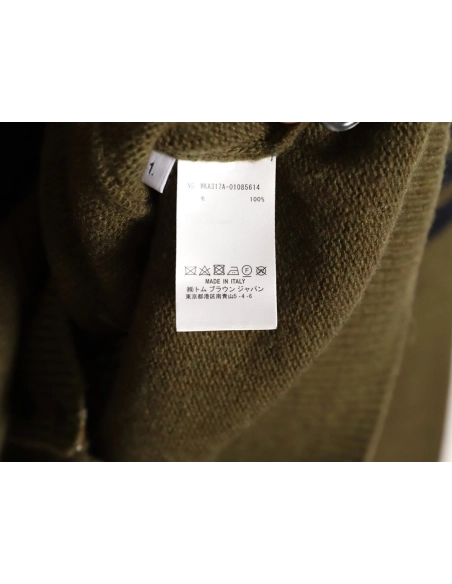 Thom Browne Color-Block Wool Cardigan TSK2,Thom Browne