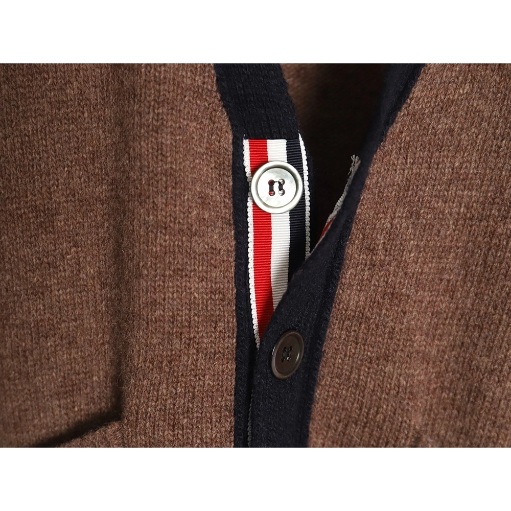 Thom Browne Color-Block Wool Cardigan TSK1,Thom Browne