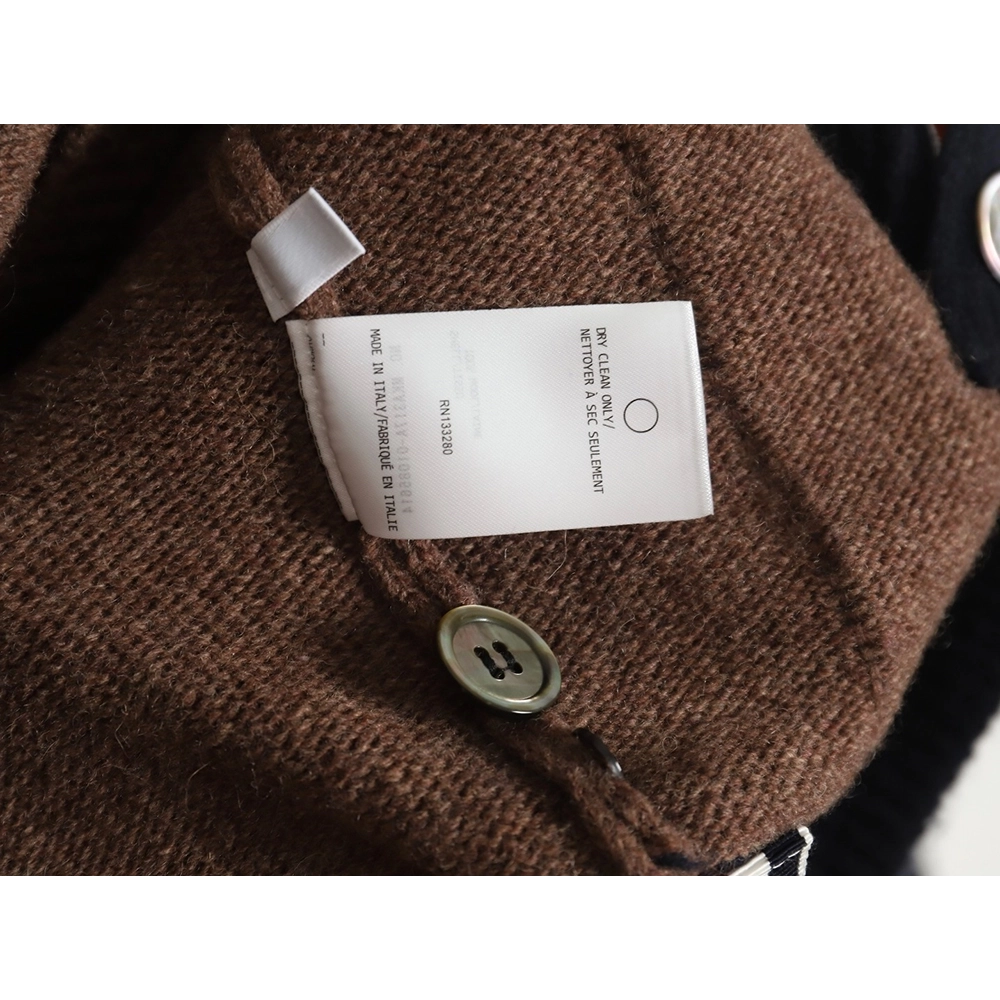 Thom Browne Color-Block Wool Cardigan TSK1,Thom Browne