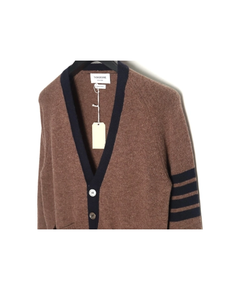 Thom Browne Color-Block Wool Cardigan TSK1,Thom Browne