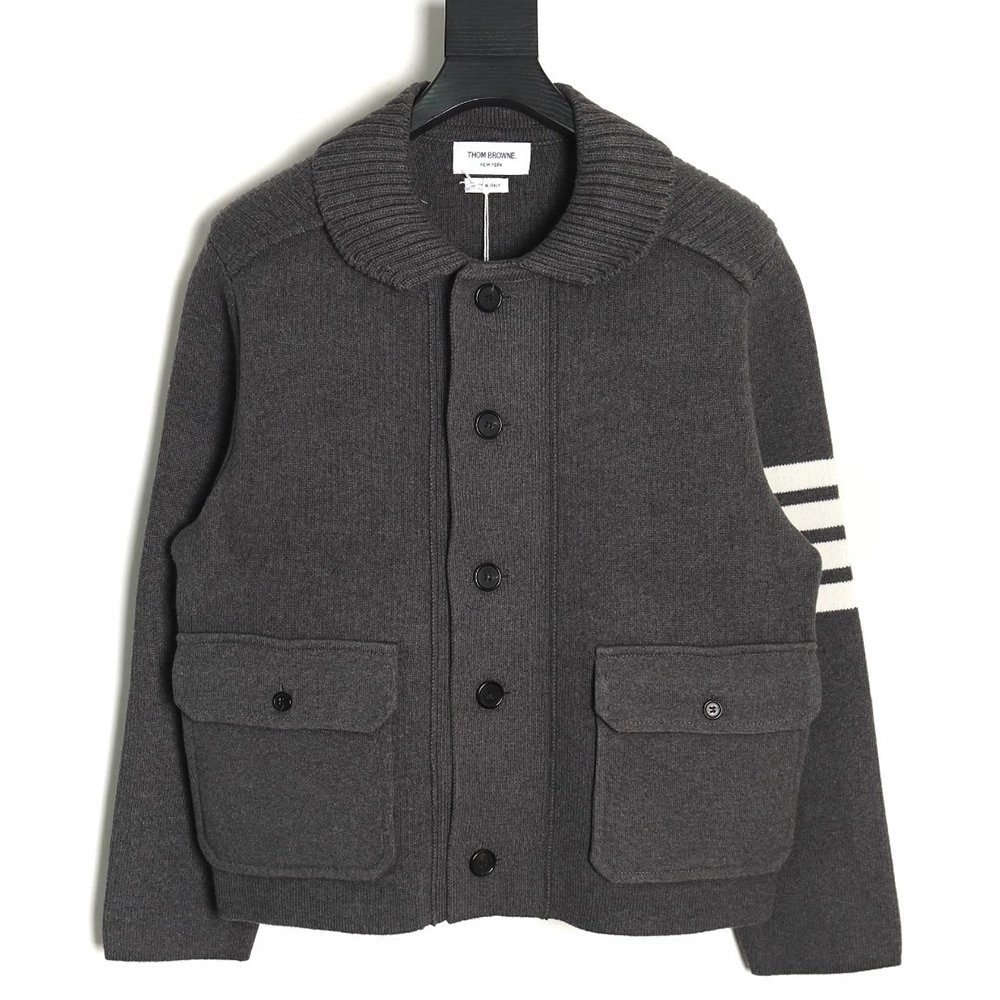 Thom Browne Cropped Wool Jacket TSK1,Thom Browne