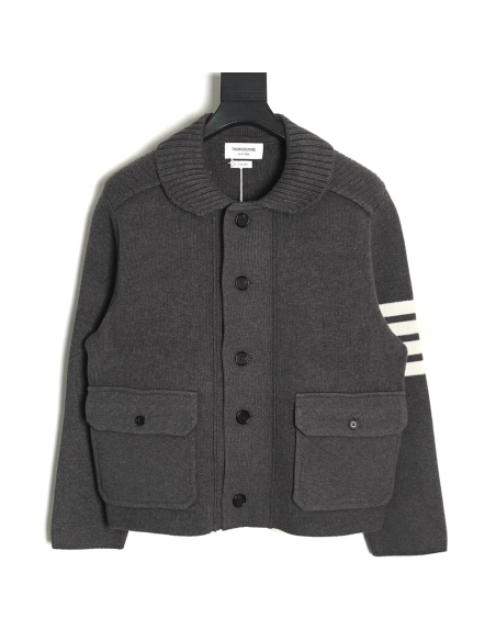 Thom Browne Cropped Wool Jacket TSK1,Thom Browne