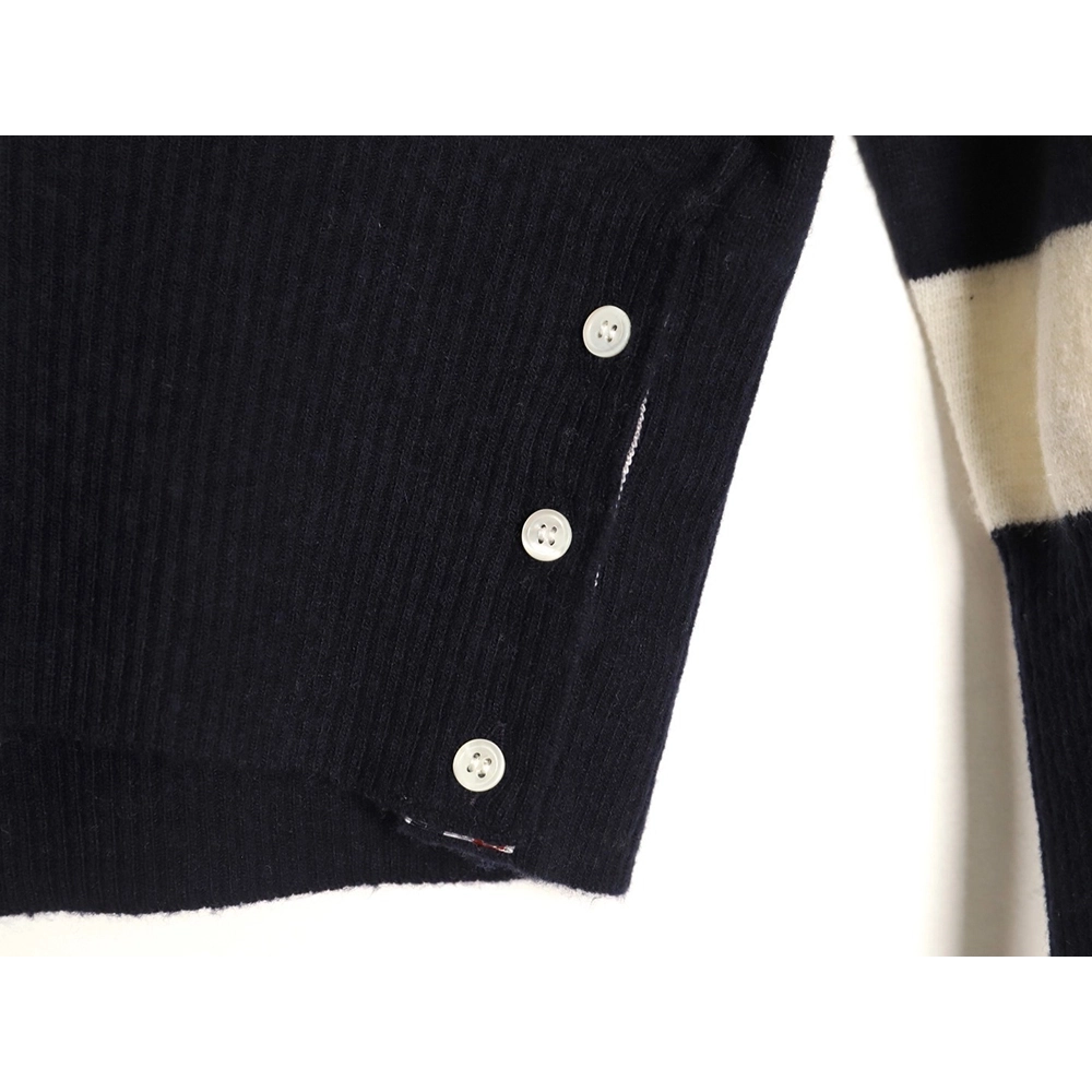Thom Browne Wide-Stripe Knitted Hoodie TSK2,Thom Browne