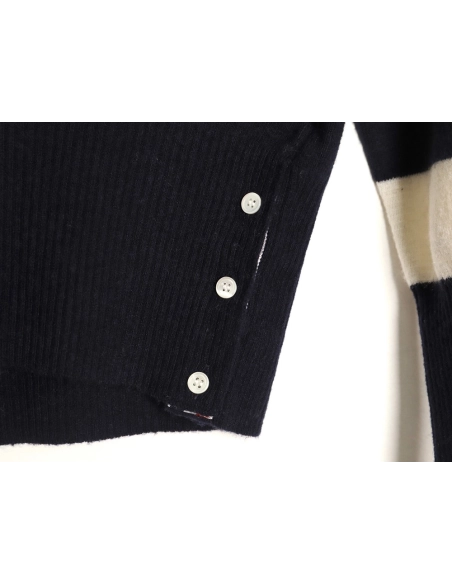 Thom Browne Wide-Stripe Knitted Hoodie TSK2,Thom Browne