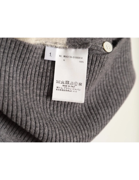 Thom Browne Wide-Stripe Knitted Hoodie TSK1,Thom Browne