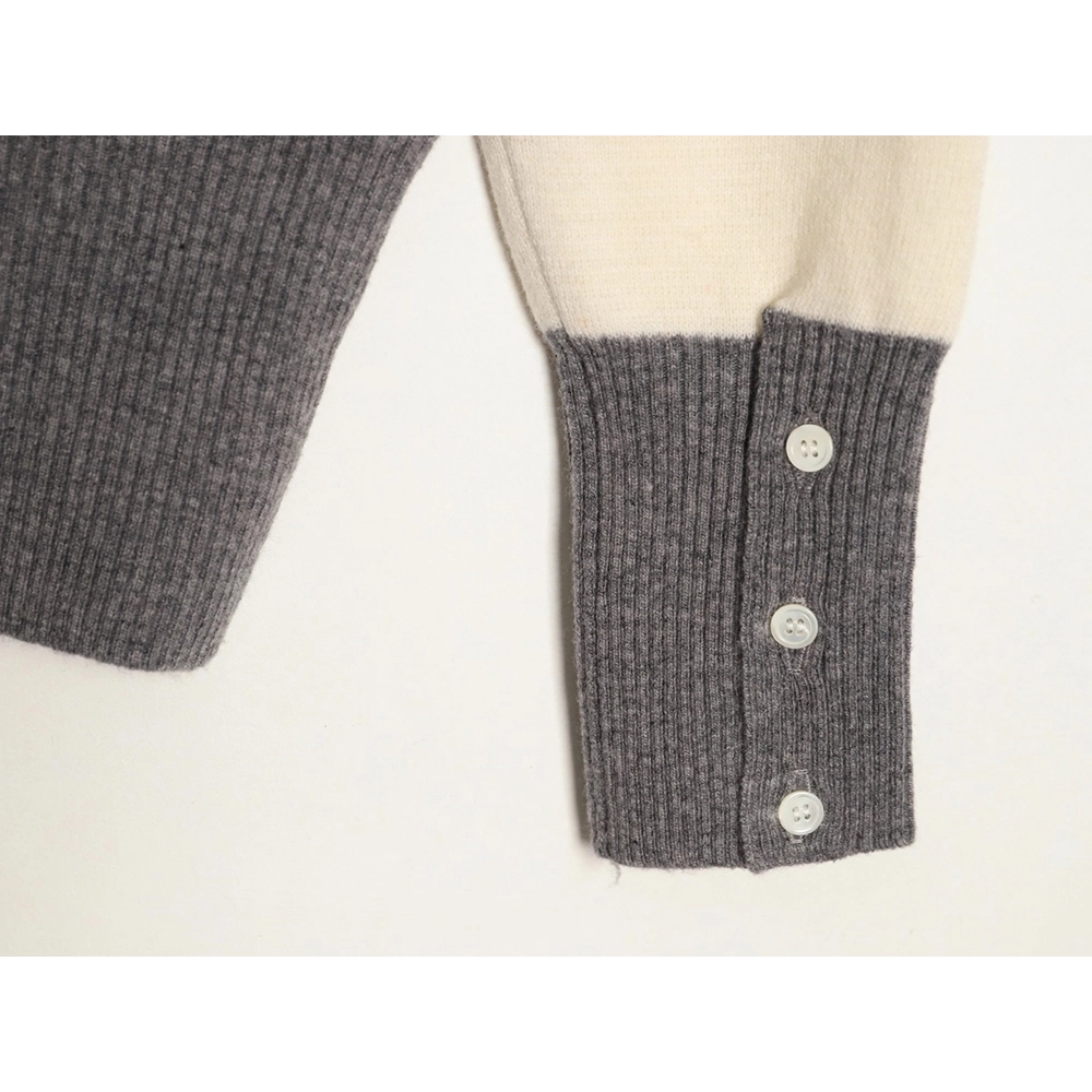 Thom Browne Wide-Stripe Knitted Hoodie TSK1,Thom Browne