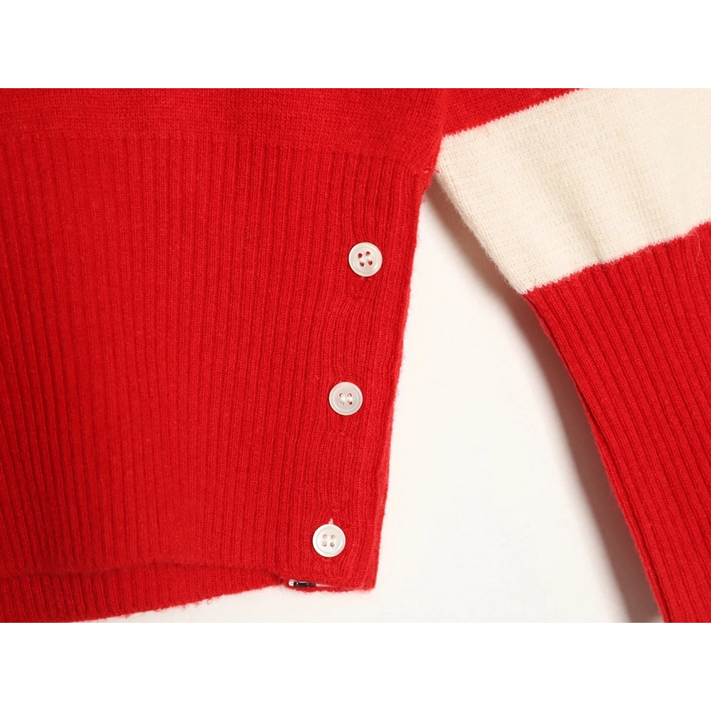 Thom Browne Wide-Stripe Knitted Hoodie,Thom Browne