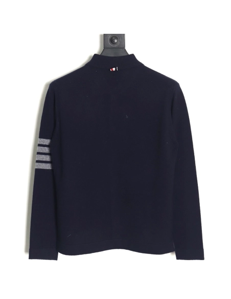 Thom Browne Four-Bar Australian Wool Collar Cardigan TSK1,Thom Browne