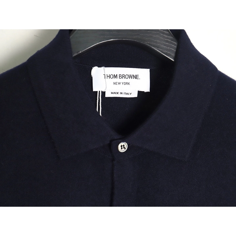 Thom Browne Four-Bar Australian Wool Collar Cardigan TSK1,Thom Browne