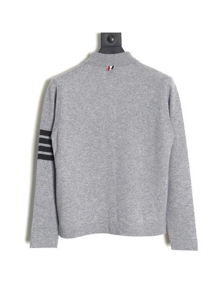 Thom Browne Four-Bar Australian Wool Collar Cardigan,Thom Browne