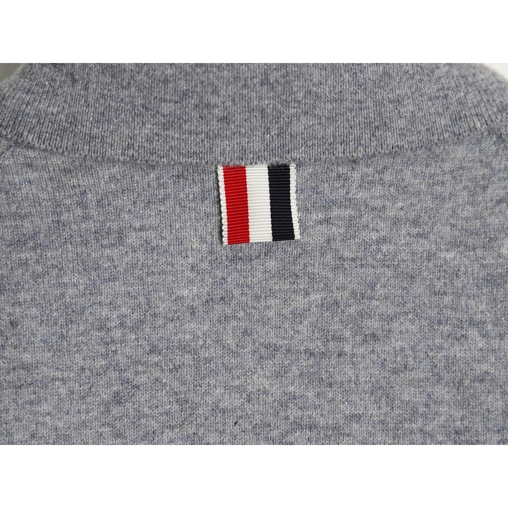 Thom Browne Four-Bar Australian Wool Collar Cardigan,Thom Browne