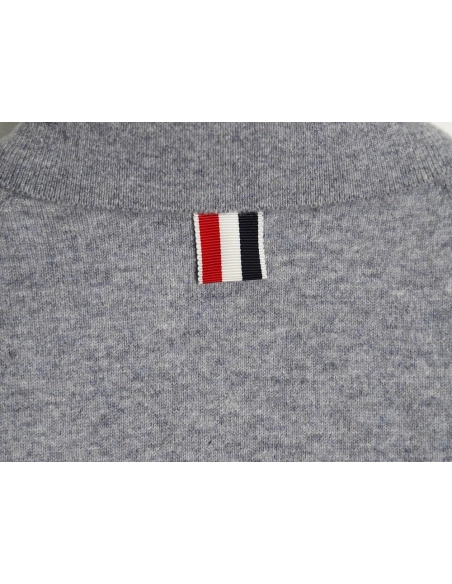 Thom Browne Four-Bar Australian Wool Collar Cardigan,Thom Browne