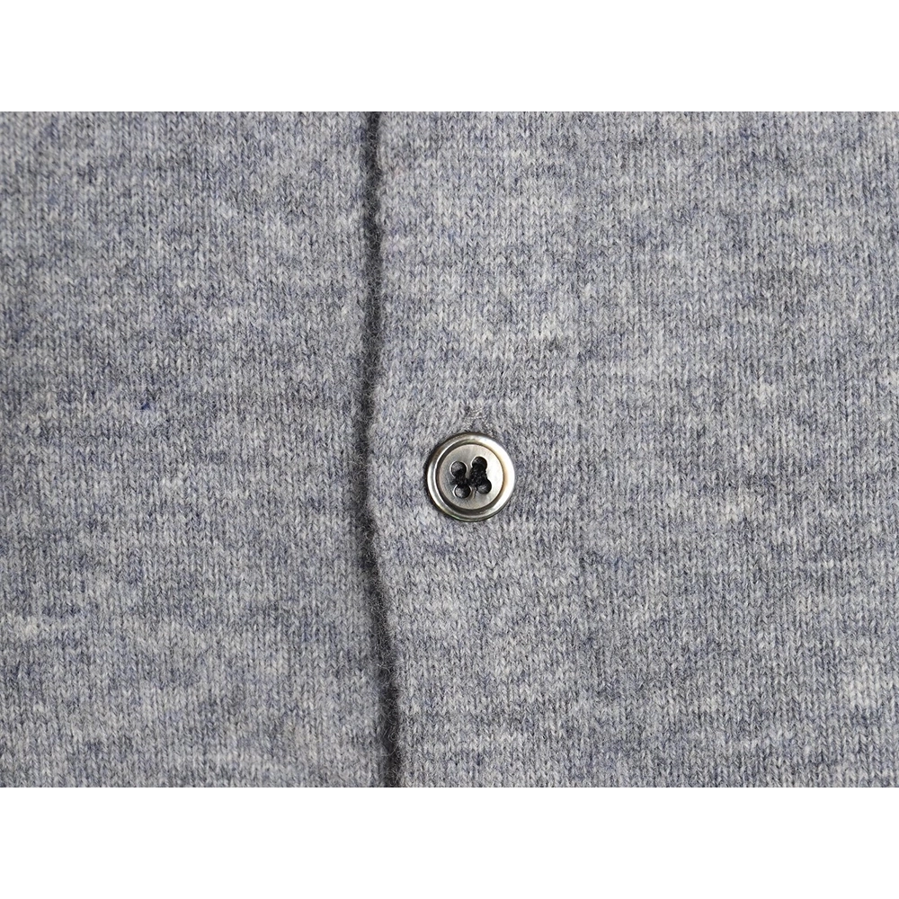 Thom Browne Four-Bar Australian Wool Collar Cardigan,Thom Browne