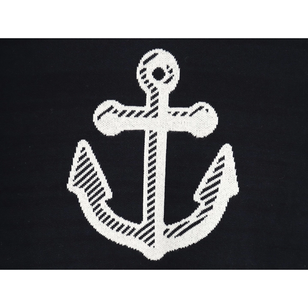 Thom Browne Anchor Crewneck Sweater TSK1,Thom Browne