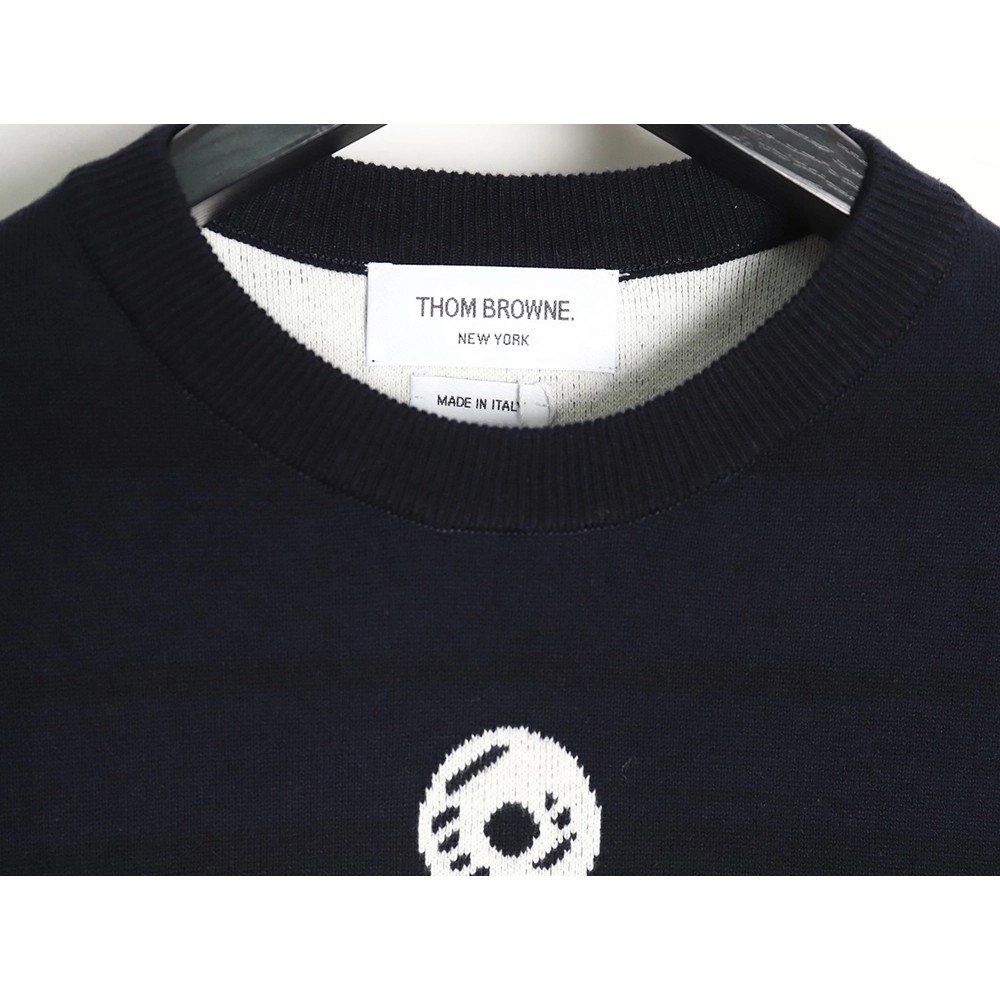 Thom Browne Anchor Crewneck Sweater TSK1,Thom Browne