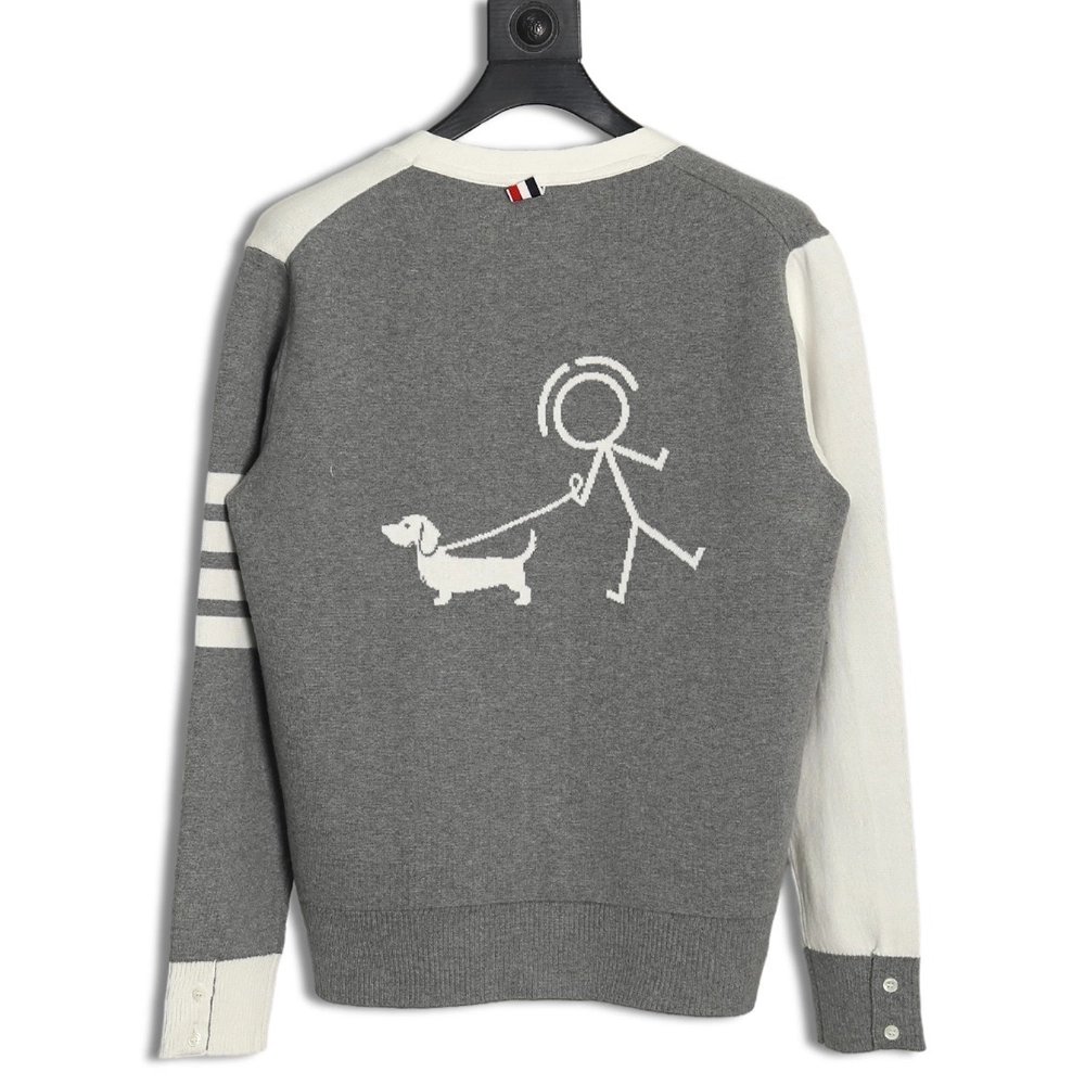Thom Browne Dog-Walking Cardigan,Thom Browne