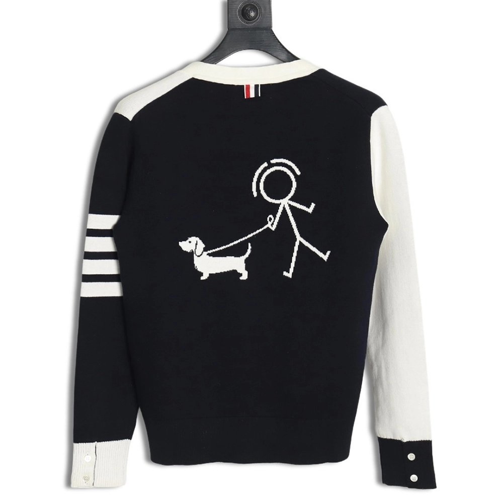 Thom Browne Dog-Walking Cardigan TSK1,Thom Browne