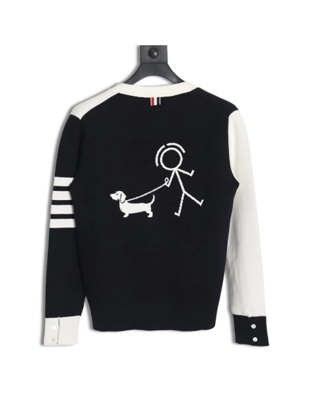 Thom Browne Dog-Walking Cardigan TSK1,Thom Browne