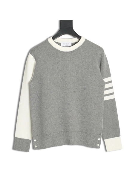 Thom Browne Dog-Walking Crewneck Sweater,Thom Browne