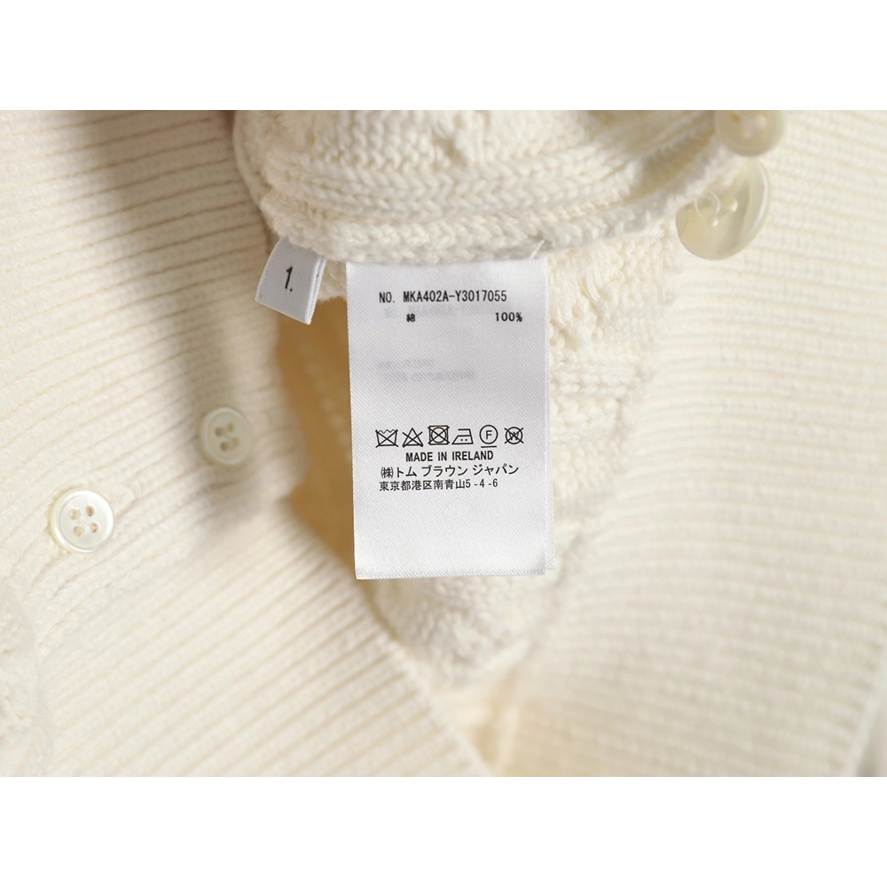 Thom Browne 4-Bar Cable-Knit Cardigan,Thom Browne