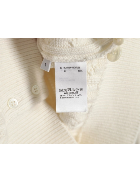 Thom Browne 4-Bar Cable-Knit Cardigan,Thom Browne