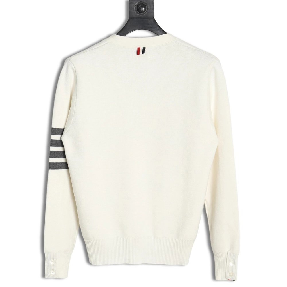 Thom Browne Classic 4-Bar 5-Button Cardigan,Thom Browne