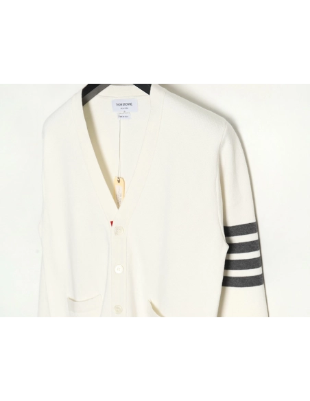 Thom Browne Classic 4-Bar 5-Button Cardigan,Thom Browne