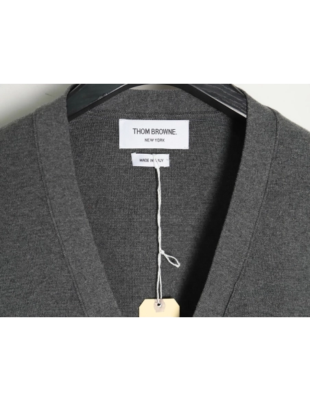 Thom Browne Classic 4-Bar 5-Button Cardigan TSK1,Thom Browne