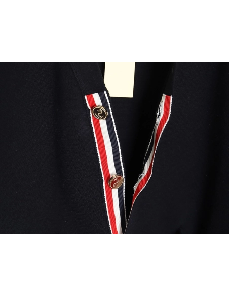 Thom Browne Classic 4-Bar 5-Button Cardigan-Navy Blue TSK2,Thom Browne