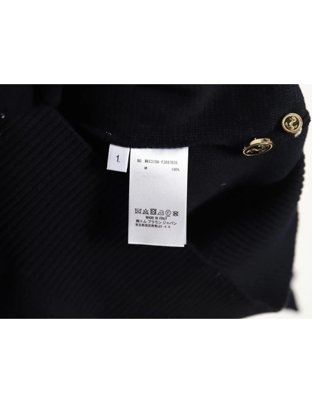 Thom Browne Classic 4-Bar 5-Button Cardigan-Navy Blue TSK2,Thom Browne