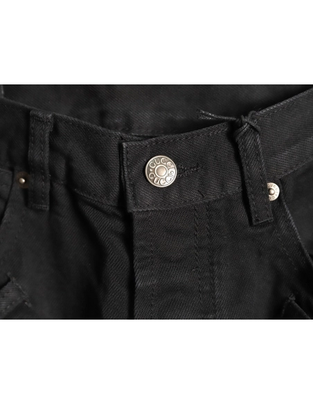 Gucci Lock-Detail Denim Trousers,Gucci