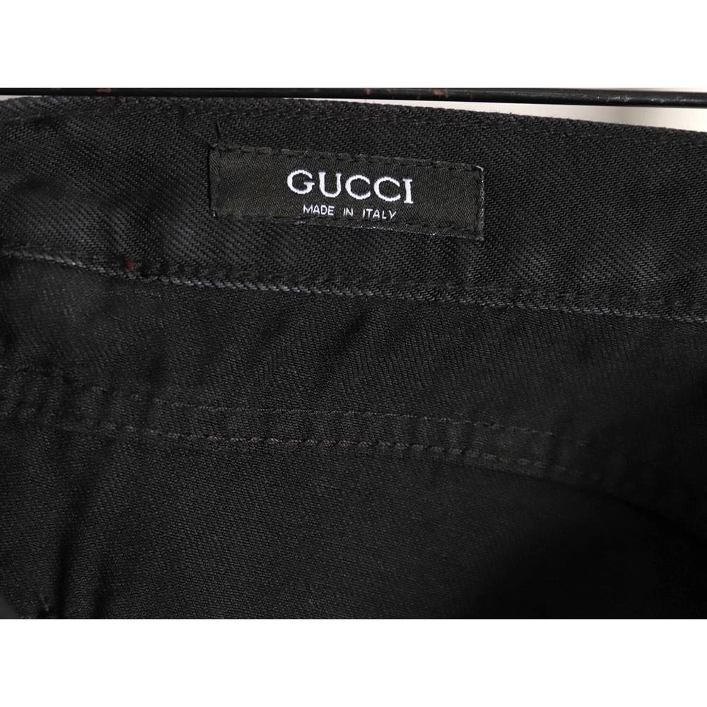 Gucci Lock-Detail Denim Trousers,Gucci