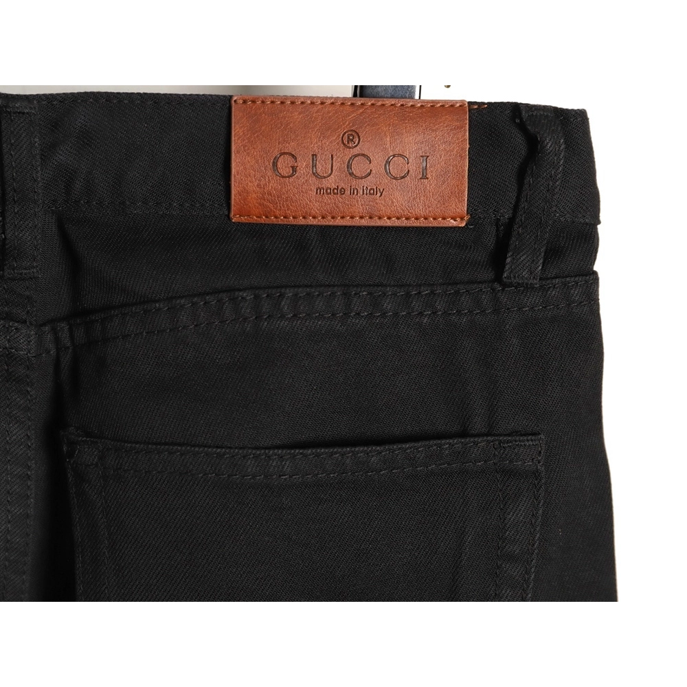 Gucci Lock-Detail Denim Trousers,Gucci