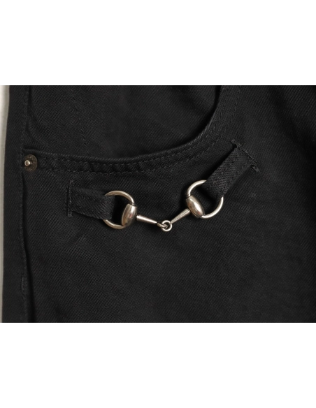 Gucci Lock-Detail Denim Trousers,Gucci