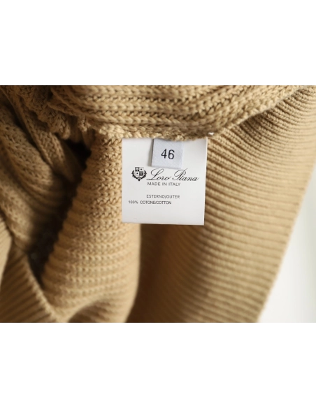 Loro Piana Henley Collar Knit Cotton Crew Neck Sweater,Loro Piana