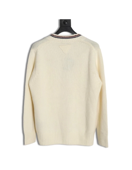 Prada Striped Wool Knit Cardigan,Prada