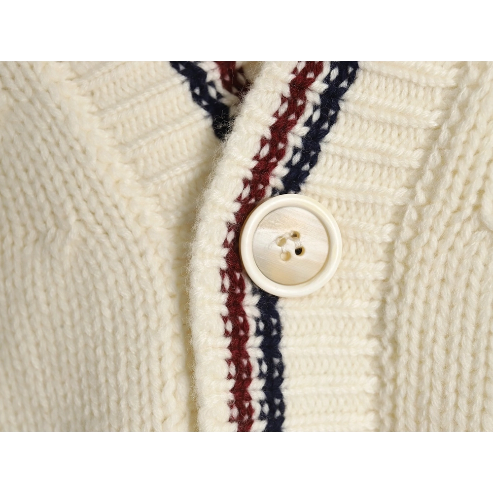 Prada Striped Wool Knit Cardigan,Prada